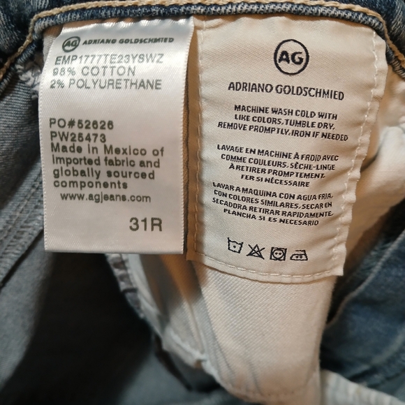 AG Adriano Goldschmied Women's Farrah AG-ed High-Rise Skinny Ankle Jeans. - Picture 14 of 16